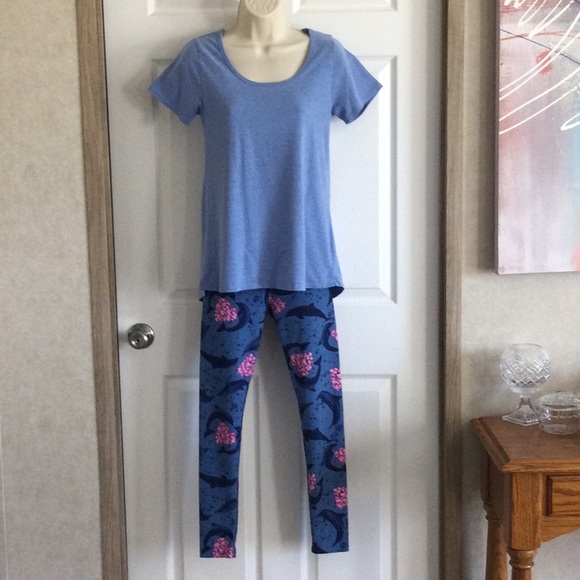 LuLaRoe Top & Leggings Set - Picture 1 of 8